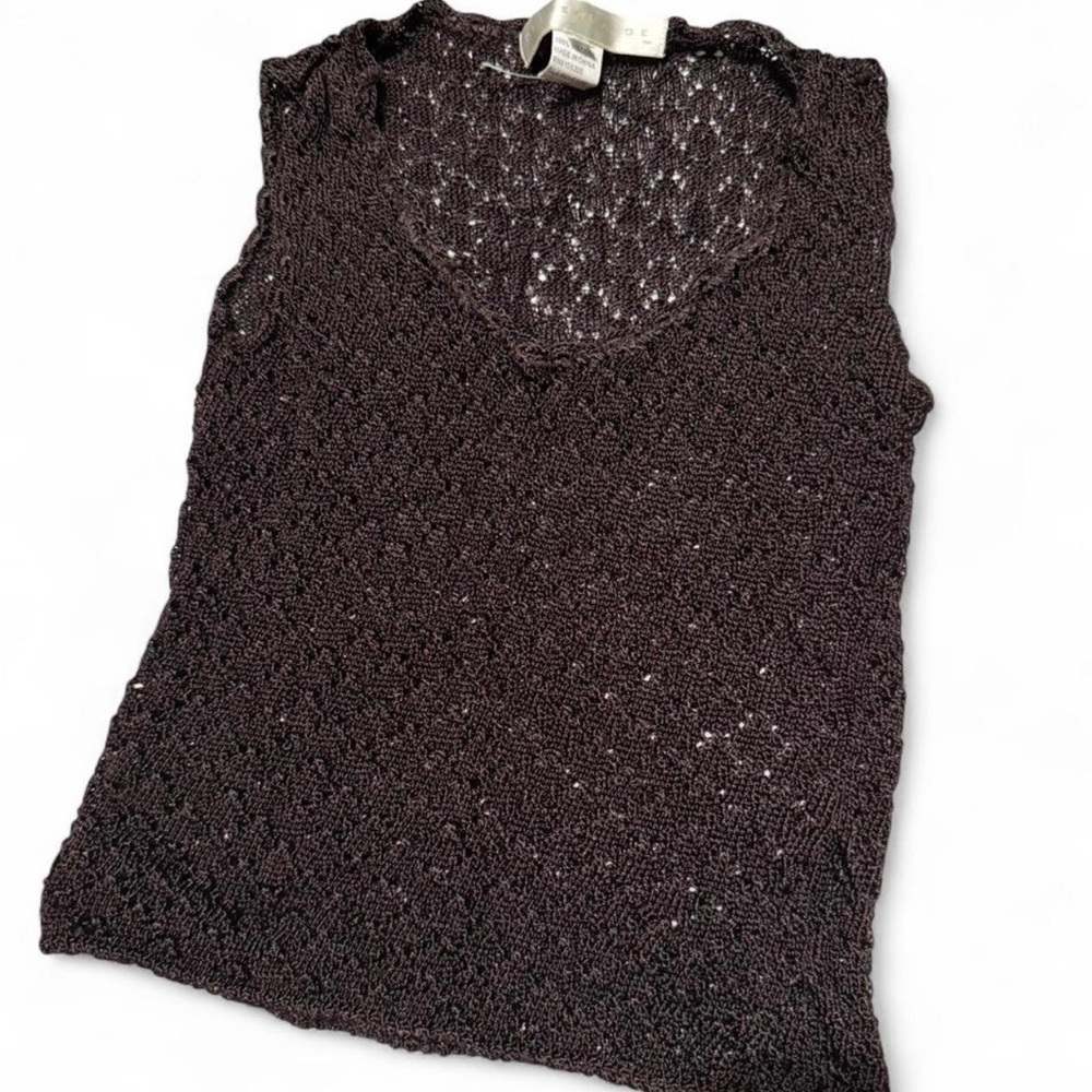 Bettie Page Black Knit Sleeveless Tank